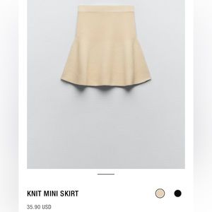 Zara knit skirt